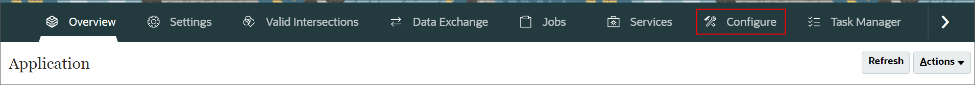 Navigate to Configure